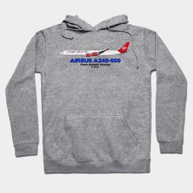 Airbus A340-600 - Virgin Atlantic Airways Hoodie by TheArtofFlying